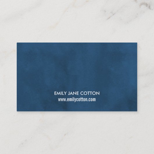 ヴィンテージソファエレガント、ブルー、アンティークディーラー 名刺 (裏面)