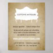 ヴィンテージソファ、ヴィンテージ紙、アンティークディーラー、店舗 ポスター (正面)