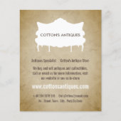 ヴィンテージソファ、ヴィンテージ紙、アンティーク販売店、店舗 チラシ (正面)