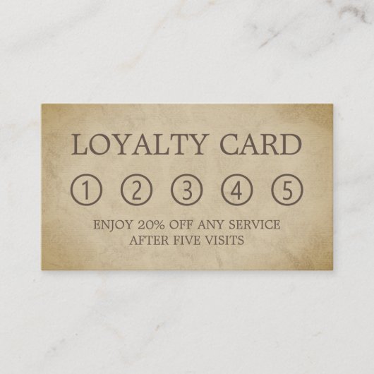 ヴィンテージソファ&紙アンティークディーラービジネス ロイヤリティカード (正面)
