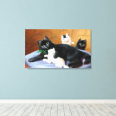 ヴィンテージソフィー・シュペリッチ脂肪家族 キャンバスプリント (インサイチュ (ウッドフロア))