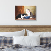 ヴィンテージソフィー・スペルリヒ・キッテン キャンバスプリント (インサイチュ (寝室))