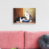 ヴィンテージソフィー・スペルリヒ・キッテン キャンバスプリント (インサイチュ (リビング))