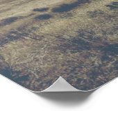 ヴィンテージソフトカラー絵を描ヒルズオレゴン ポスター (角)