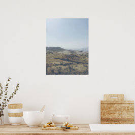 ヴィンテージソフトカラー絵を描ヒルズオレゴン ポスター