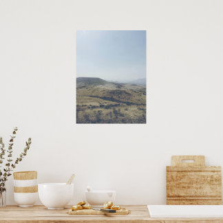 ヴィンテージソフトカラー絵を描ヒルズオレゴン ポスター