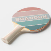 ヴィンテージソフトシーはっきりしたシストライプのェル 卓球ラケット (正面アングル)