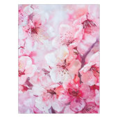 ヴィンテージソフトピンク花弁 テーブルクロス (正面)