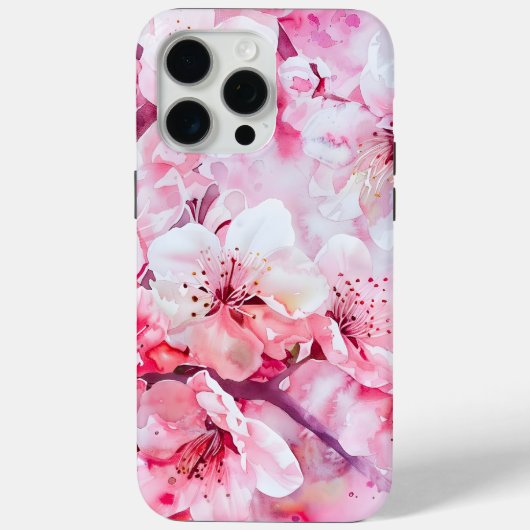 ヴィンテージソフトピンク花弁 Case-Mate iPhoneケース (裏面)