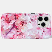 ヴィンテージソフトピンク花弁 Case-Mate iPhoneケース (裏面 (横))