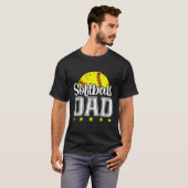 ヴィンテージソフトボおもしろいールパパ父の日 Tシャツ (正面フル)
