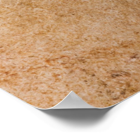 ヴィンテージソフトボール接写カスタマイズテンプレート ポスター (角)