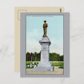 ヴィンテージソルジャーズモニュメントオリンピアWA ポストカード (正面/裏面)