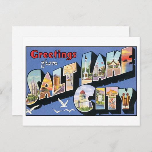 ヴィンテージソルトレイクシティ葉書 ポストカード (正面/裏面)