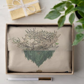 ヴィンテージソロピーコックデクページティッシュペーパー 薄葉紙 (ギフト)