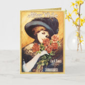 ヴィンテージソングシートカバー カード (黄色い花)