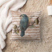 ヴィンテージソングバードオンシートミュージック クッション (ブランケット)