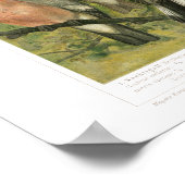 ヴィンテージソングバードプリント ポスター (角)