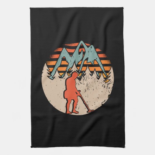 ヴィンテージソンデルン金属探偵団 キッチンタオル (縦)