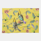 ヴィンテージソンバードイエロー キッチンタオル (横)