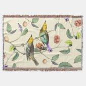 ヴィンテージソンバードパールホワイト スローブランケット (正面)