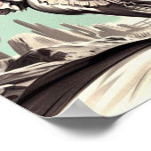 ヴィンテージソンブレロのピンアップ ポスター (角)