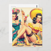 ヴィンテージソンブレロガールズ ポストカード (正面/裏面)