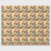 ヴィンテージソンブレロガールズ ラッピングペーパー (フラット)