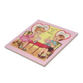 ヴィンテージソーダショップバレンタインスイートアーツ タイル (側面)