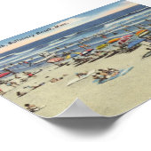 ヴィンテージソールズベリービーチマス – 海シーン ポスター (角)