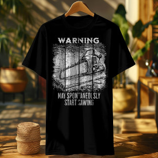 ヴィンテージソー警告- May Autovally Start Sawi Tシャツ