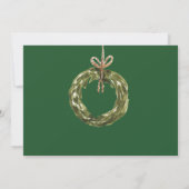 ヴィンテージソ素朴ックスホリデーオープンハウス招待状 招待状 (裏面)