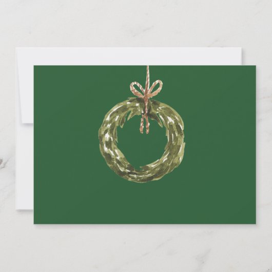 ヴィンテージソ素朴ックスホリデーオープンハウス招待状 招待状 (裏面)