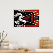 ヴィンテージソ連書籍出版者広告 ポスター (キッチン)