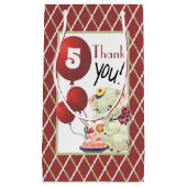 ヴィンテージゾウありがとう好意バッグ スモールペーパーバッグ (正面)