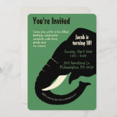 ヴィンテージゾウのカスタマイズ 招待状 (正面/裏面)