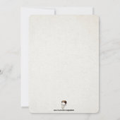 ヴィンテージゾウのカスタマイズ 招待状 (裏面)