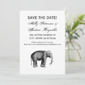 ヴィンテージゾウの絵 招待状 (スタンド正面)