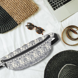 ヴィンテージゾウ族アフリカの部族パターン ファニーパック