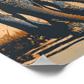 ヴィンテージゾウ群：自然の静穏 ポスター (角)