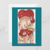 ヴィンテージゾウ シーズンポストカード (正面/裏面)