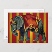 ヴィンテージゾウ ポストカード (正面/裏面)