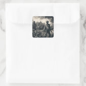 ヴィンテージゾンビエッチホラー不気味完全に死んでいな スクエアシール (バッグ)