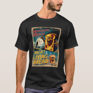 ヴィンテージゾンビホラー映画ポスターナイト・オブ・ザ・リー Tシャツ
