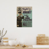 ヴィンテージゾンビ黙示録の募集ポスター ポスター (キッチン)