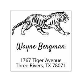 ヴィンテージタイガーイラスト返送先住所 セルフインキングスタンプ