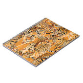 ヴィンテージタイガーサファリワイルドライフパターン ノートブック (左側)