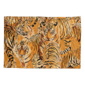 ヴィンテージタイガーサファリワイルドライフパターン 枕カバー (裏面)