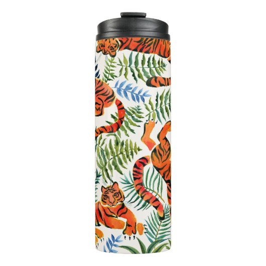 ヴィンテージタイガージャングルの水色 タンブラー (正面)