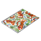 ヴィンテージタイガージャングルの水色 ノートブック (左側)